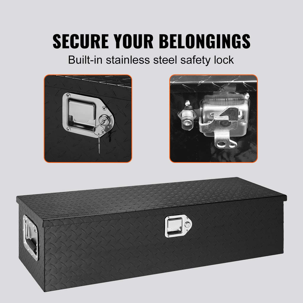 Caja de herramientas de aluminio resistente para caja, 25 cm | VEVOR