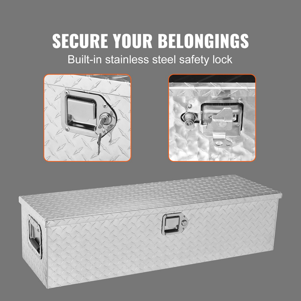 Caja de herramientas de aluminio resistente para caja LCZXG39X13 | VEVOR