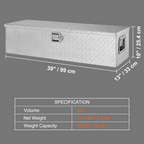 Caja de herramientas de aluminio resistente para caja LCZXG39X13 | VEVOR