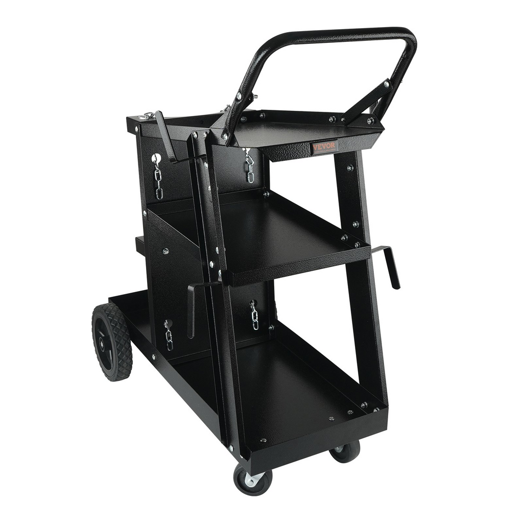 Carro de soldadura de 3 niveles, con capacidad de 181 kg | VEVOR