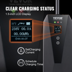 Cargador portátil Nivel 2 para vehículos eléctricos | VEVOR