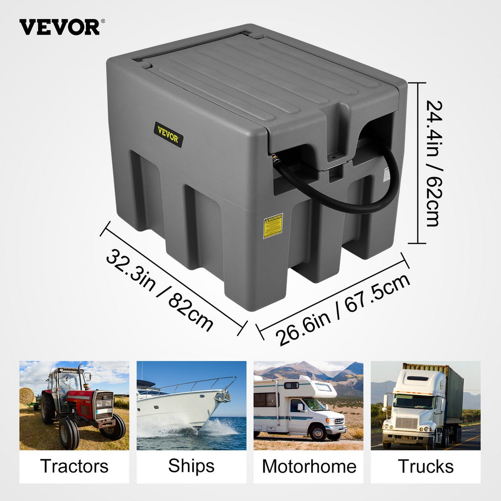 Tanque de diésel portátil, 58 galones | VEVOR
