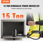 Kit de punzonado hidráulico, 15 toneladas | VEVOR