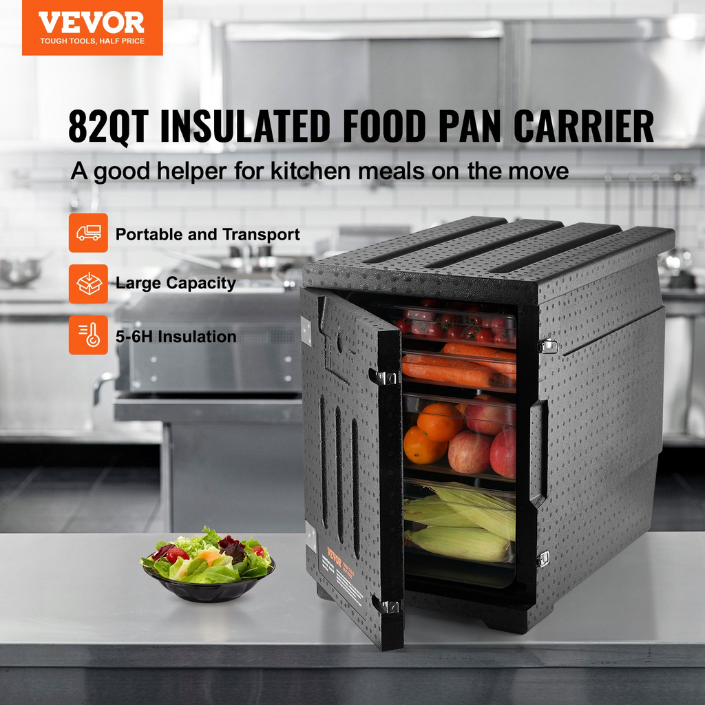 Transportador de bandejas de alimentos isotérmico SPBWXHSEPP | VEVOR