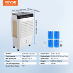 Enfriador de aire evaporativo, 2100 CFM | VEVOR