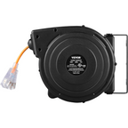 Carrete de cable de extensión retráctil de 15 m | VEVOR