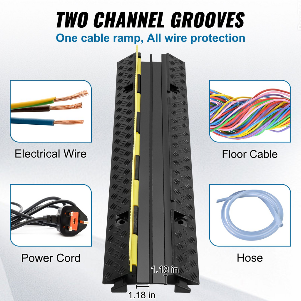 Protector de cable de goma de 5 piezas | VEVOR