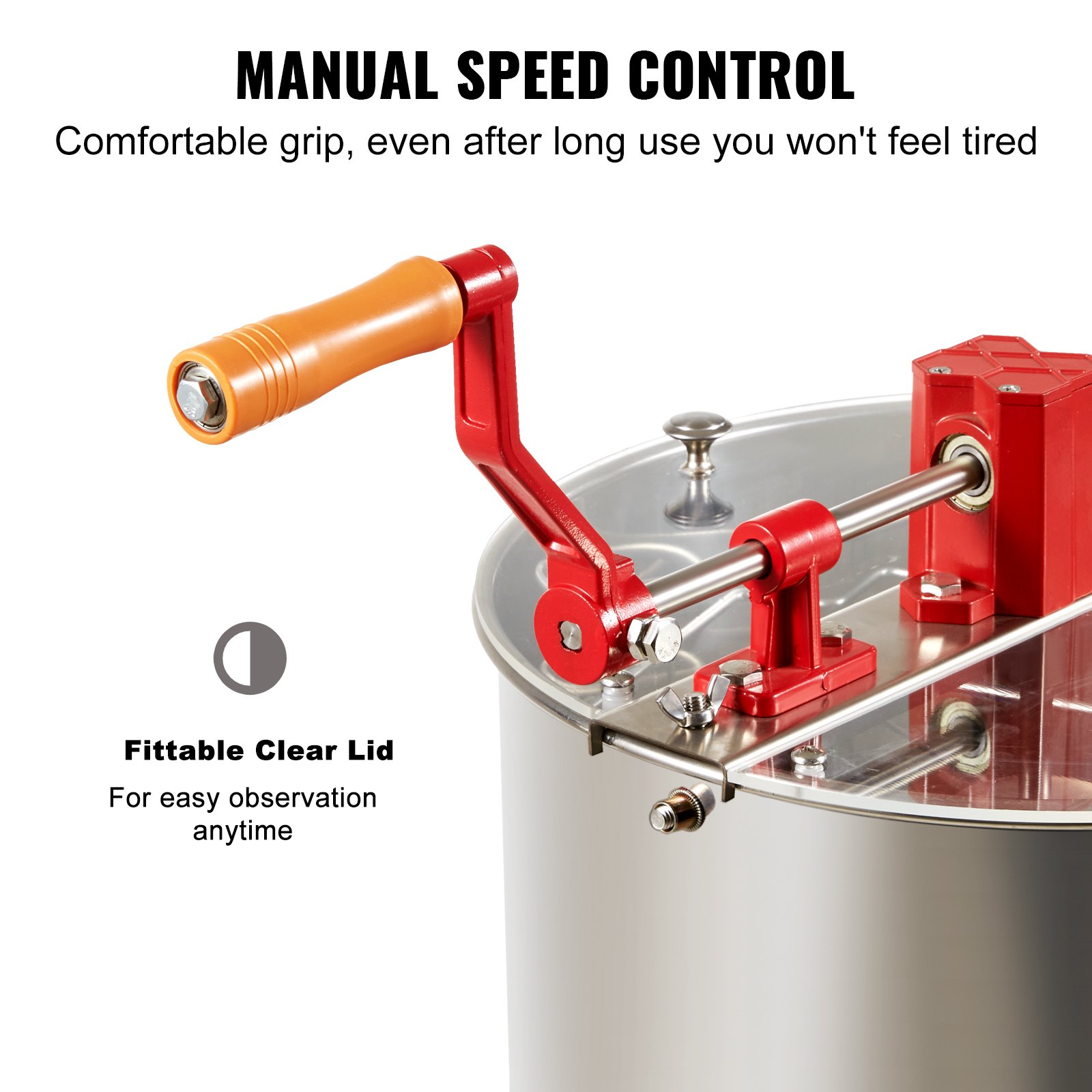 Extractor de miel manual centrifugadora de miel de 2/4 | VEVOR