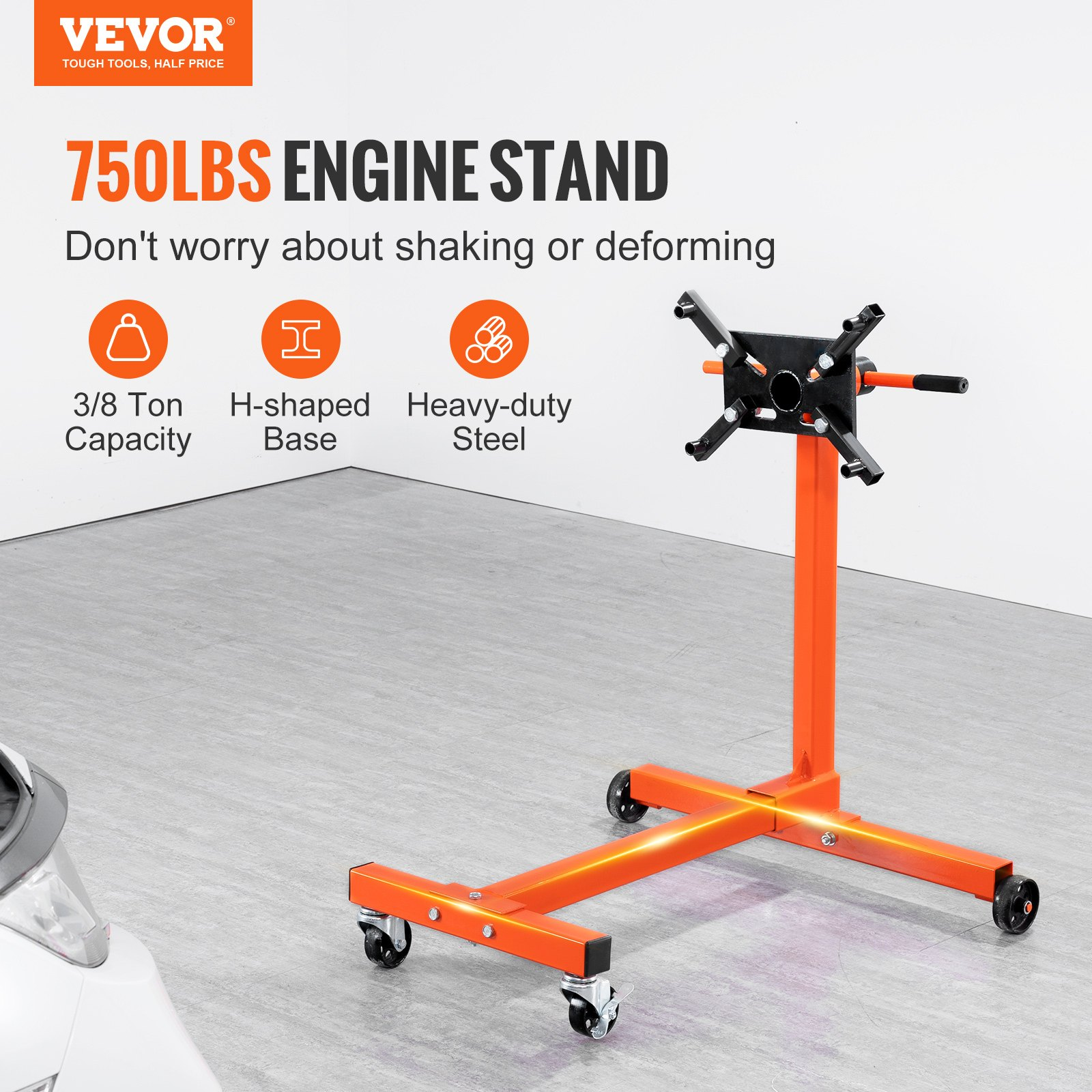 Soporte de motor, 750 lb (3/8 de tonelada) | VEVOR