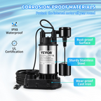 Bomba sumergible de 1, 5 HP | VEVOR