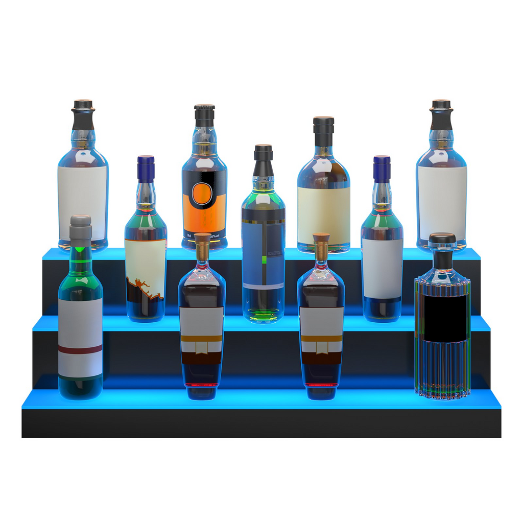 Expositor de botellas de licor con iluminación LED, 76 cm | VEVOR