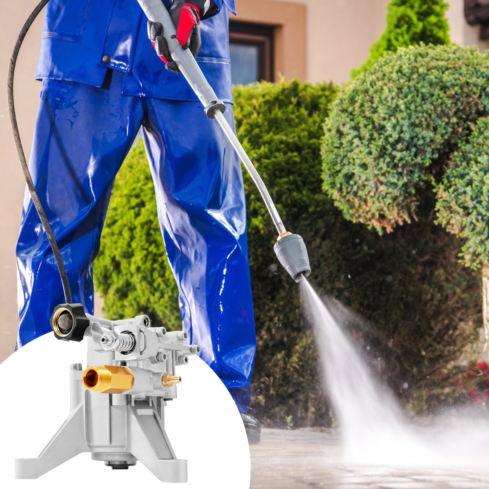 Bomba para hidrolavadora, eje vertical de 7/8" | VEVOR