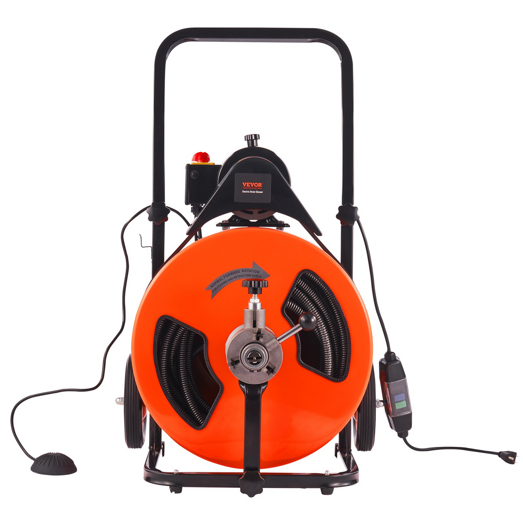 Máquina desatascadora de desagües de 30 m - 100FT x 3/4