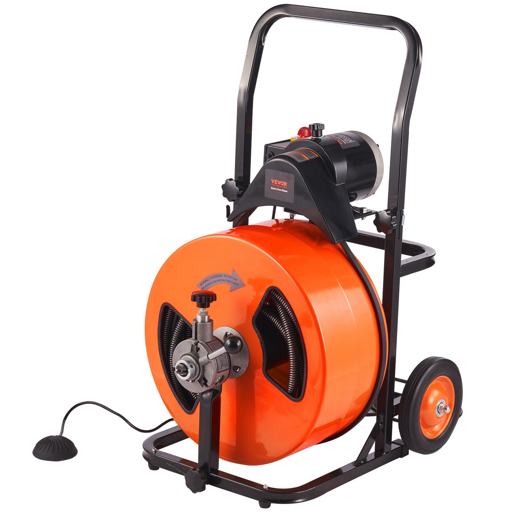 Máquina desatascadora de desagües de 30 m - 100FT x 3/4