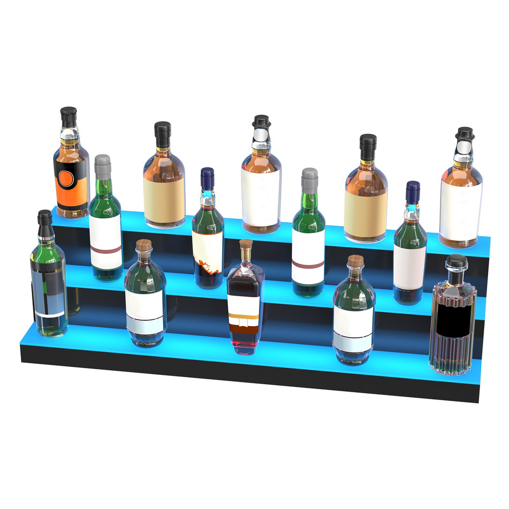 Expositor de botellas de licor con iluminación LED, 101,6 cm | VEVOR