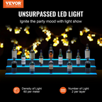 Expositor de botellas de licor con iluminación LED, 152 cm | VEVOR