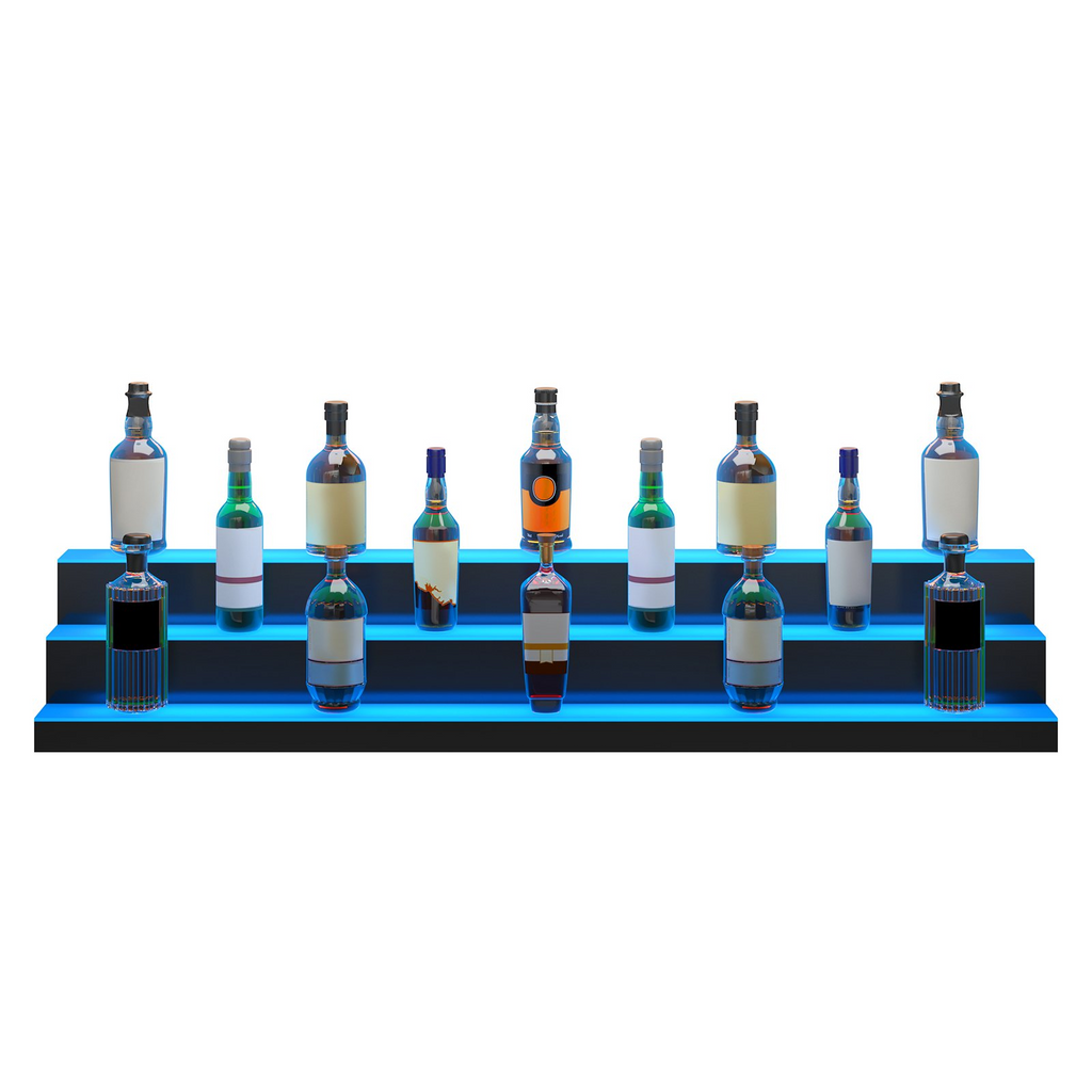 Expositor de botellas de licor con iluminación LED, 152 cm | VEVOR
