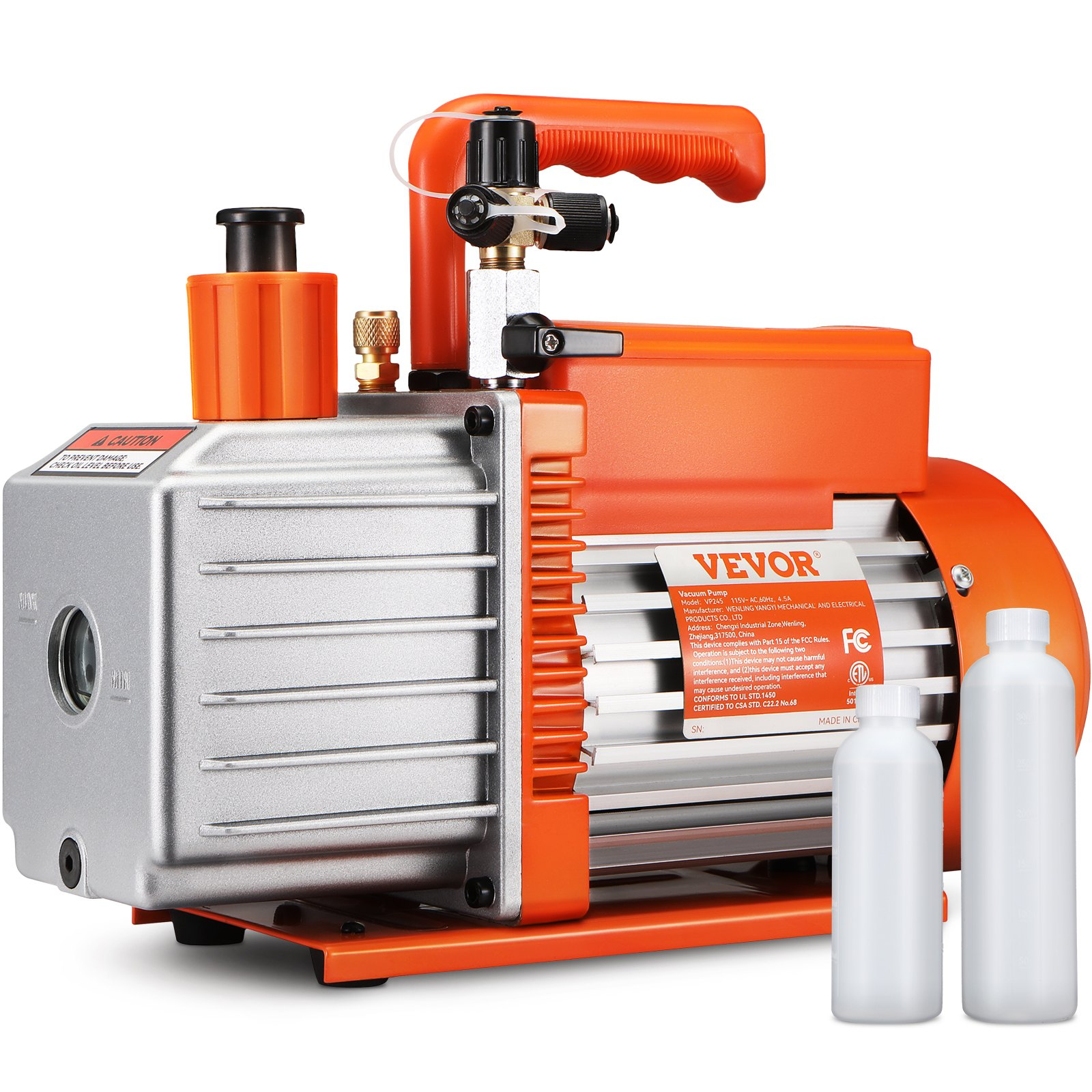 Bomba de vacío rotativa de paletas de 2 etapas de 1/2 HP