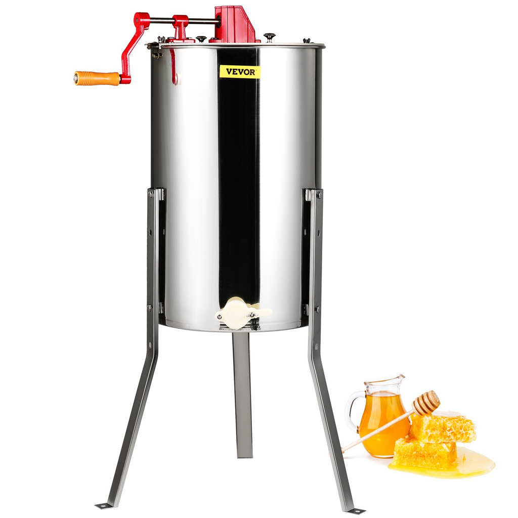 Extractor de miel manual, extractor de miel de 3 cuadros | VEVOR