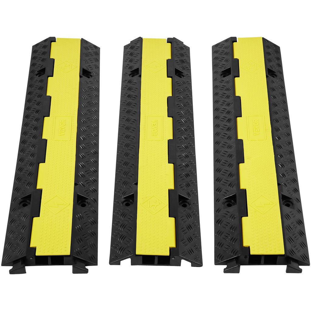 Rampa protectora de cables de 3 piezas, 2 canales | VEVOR