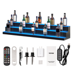 Expositor de botellas de licor con iluminación LED, 152 cm | VEVOR