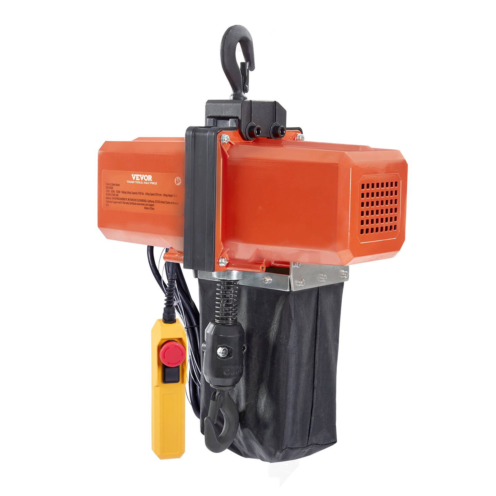 Polipasto eléctrico de cadena de 1100 lbs | VEVOR