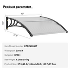Toldo para puertas y ventanas de 101, 6 x | VEVOR
