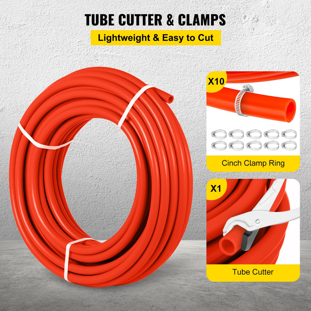 Tubería PEX de 1000 pies, tubería PEX de 1/2" | VEVOR