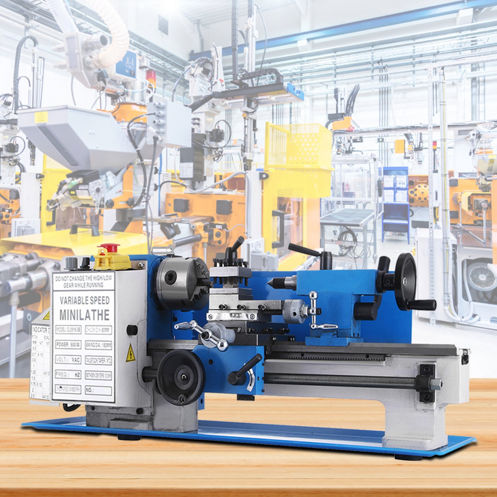 Torno de precisión mini para metal de 7x12" | VEVOR