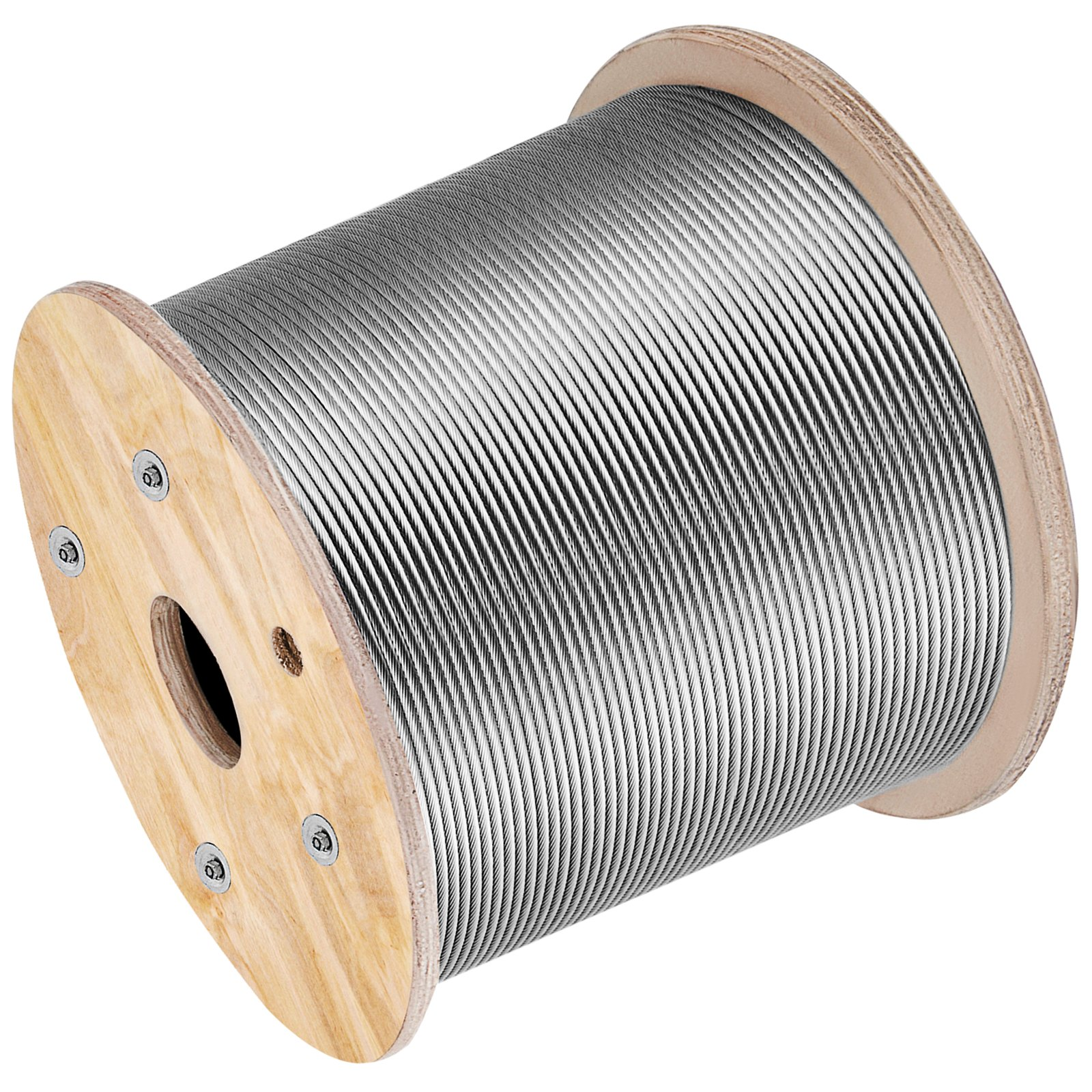 Cable de acero inoxidable 316 de 1/8" 1x19 | VEVOR