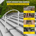 Barandillas para escaleras exteriores | VEVOR