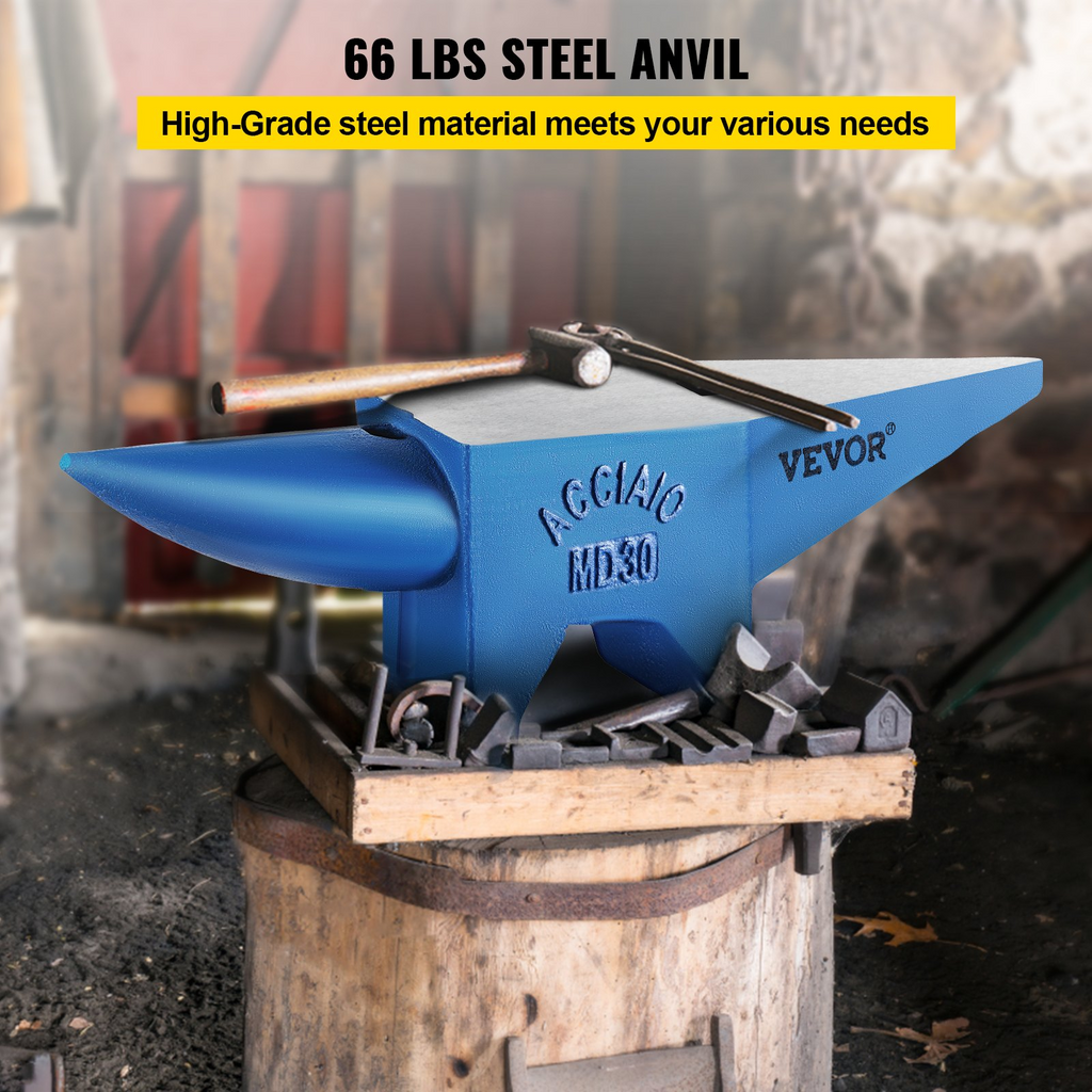 Yunque Pro Horn, yunque de acero de 30 kg/66 | VEVOR