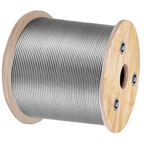 Cable de acero inoxidable T316 de 1/8" 7x7 | VEVOR