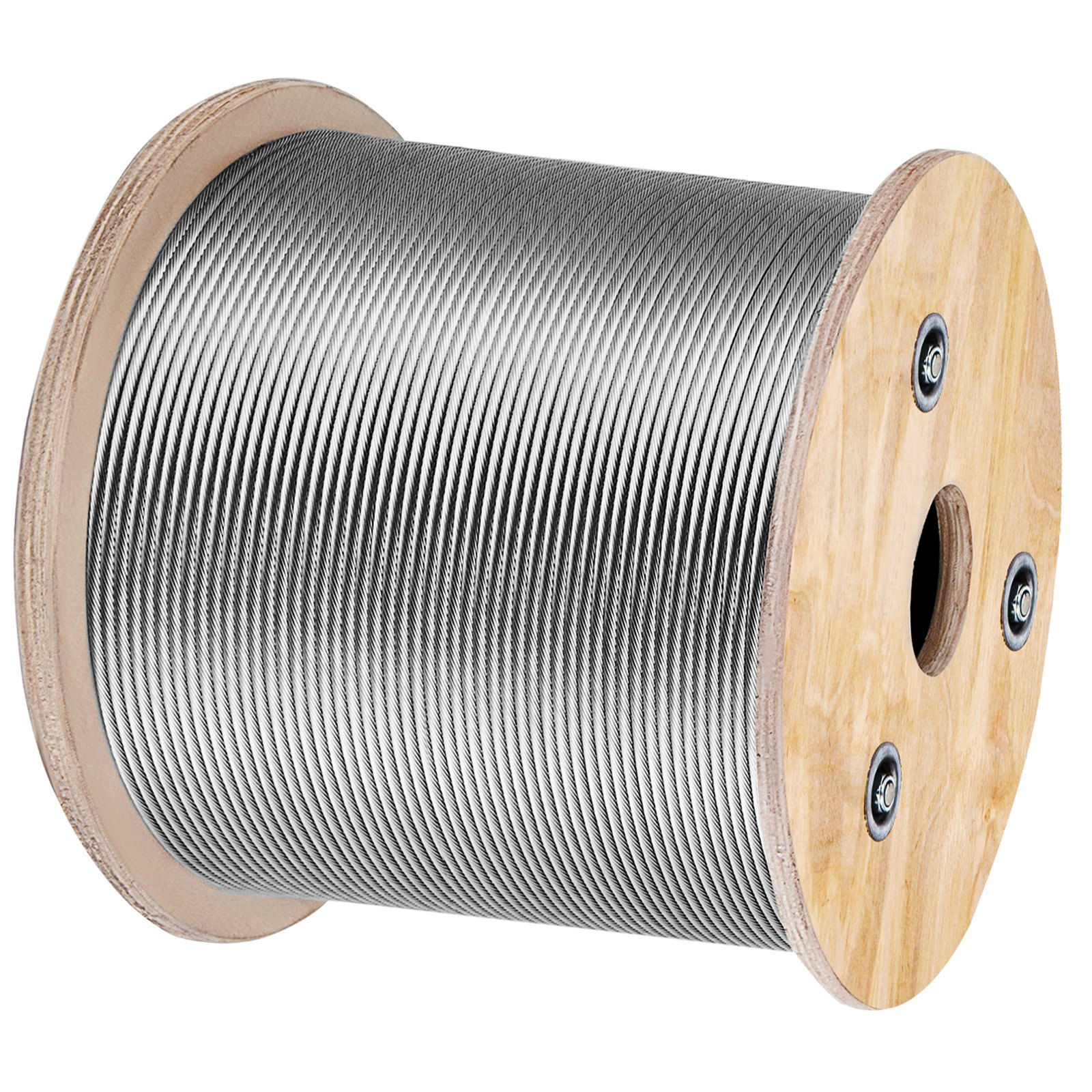 Cable de acero inoxidable T316 de 1/8" 7x7 | VEVOR