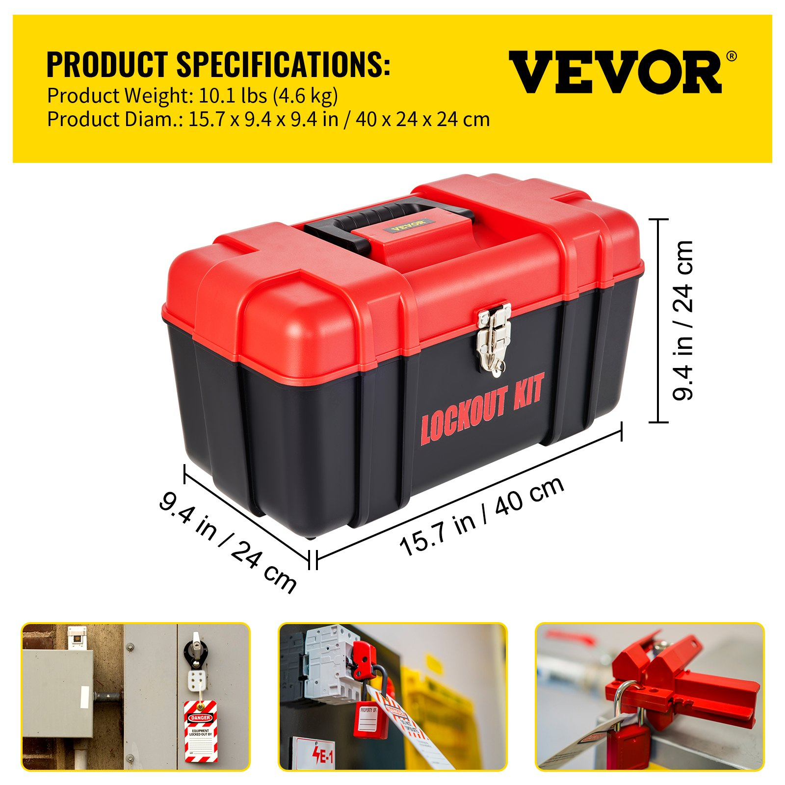 Kits de bloqueo y etiquetado de 42 piezas. El kit | VEVOR