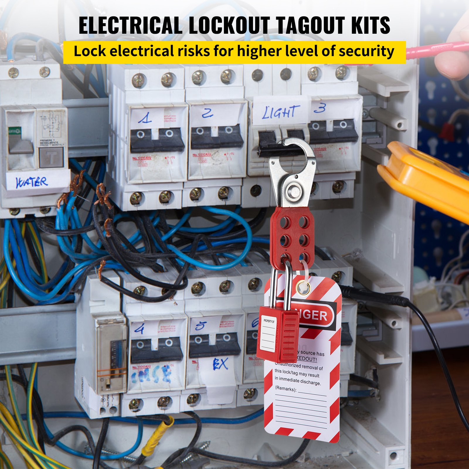 Kits de bloqueo y etiquetado de 58 piezas. El kit | VEVOR
