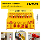 Kits de bloqueo y etiquetado de 58 piezas. El kit | VEVOR