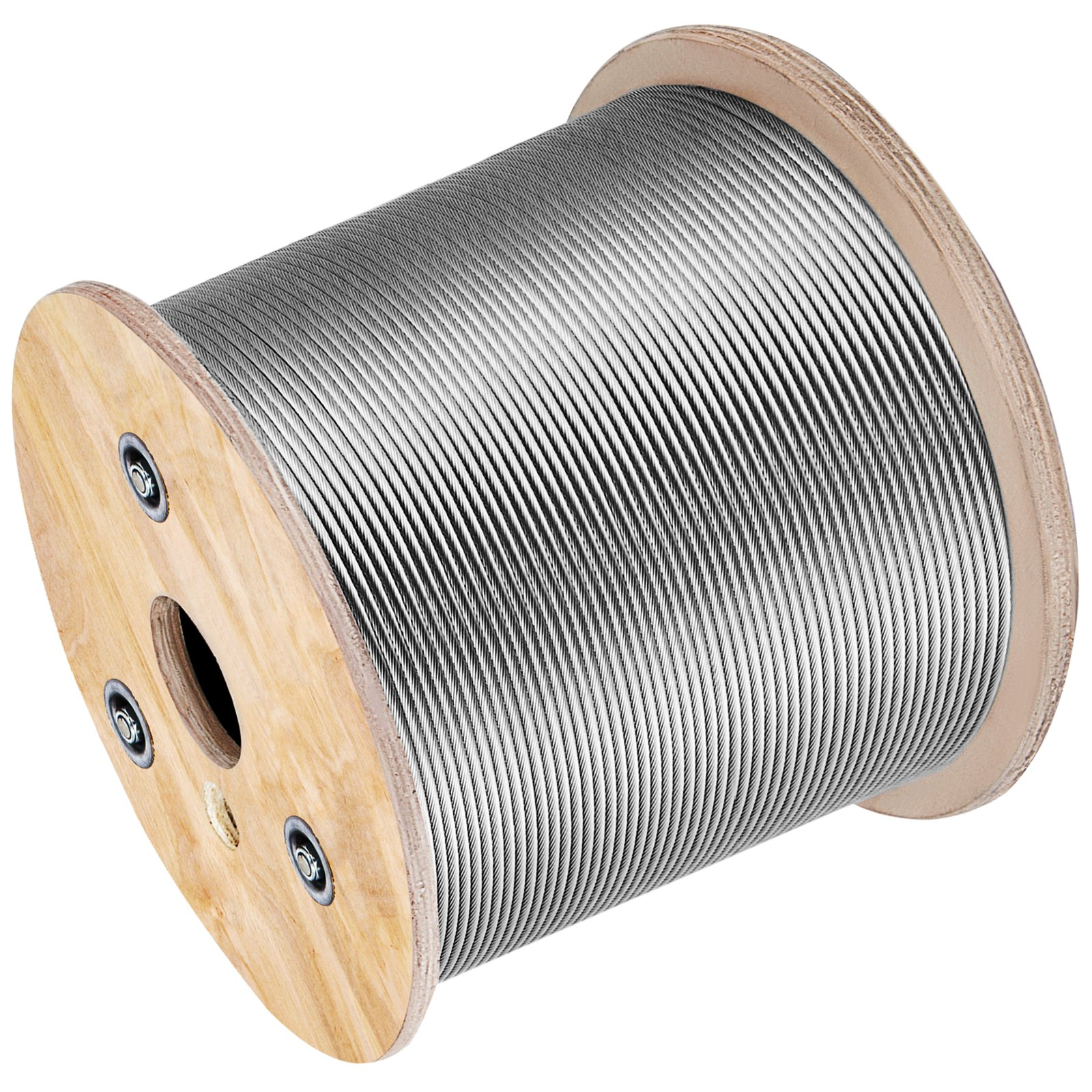 Carrete de cable de acero inoxidable de 3/16 pulgadas | VEVOR