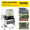 Abridor de puerta corrediza, AC1400 3100LBS