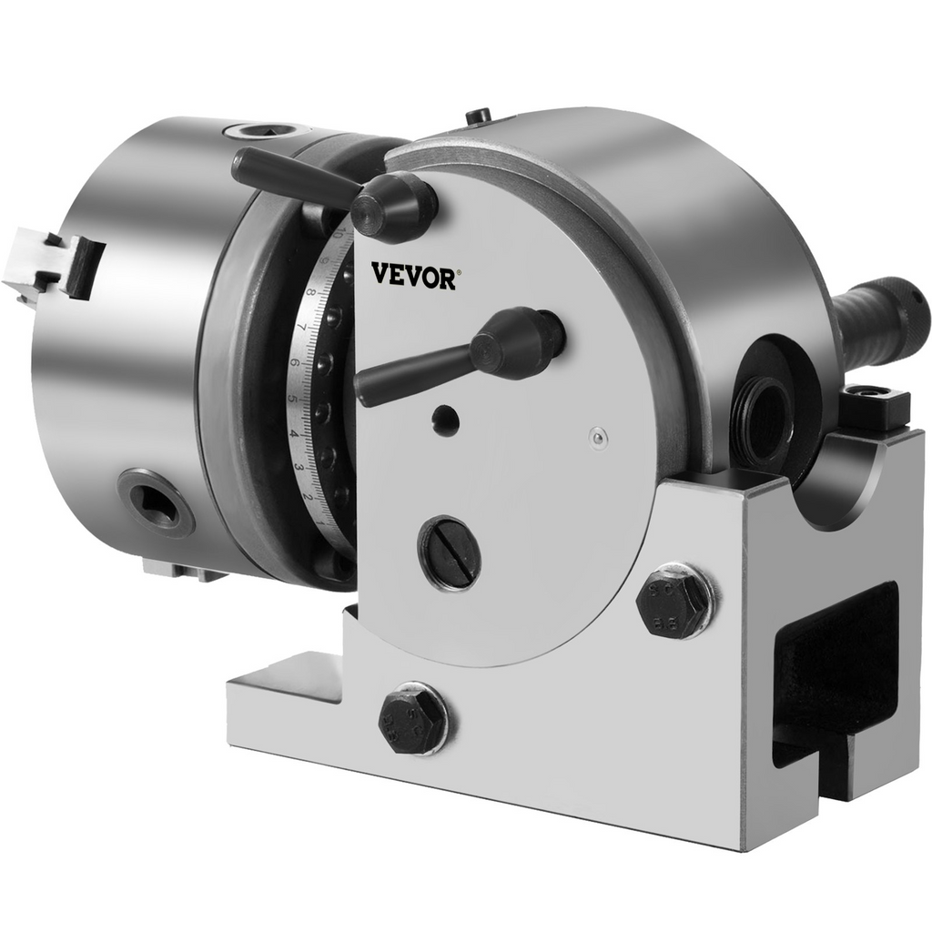 Cabezal divisor BS-0 de 5 pulgadas con mandril | VEVOR