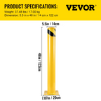 Bolardo de seguridad, poste de 122 cm - 48IN de altura AQZYCHS485 | VEVOR