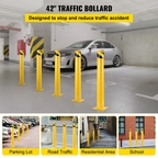 Bolardo de seguridad de 42" x 4.5" | VEVOR