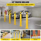 Bolardo de seguridad de 42" x 5.5" | VEVOR