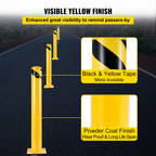 Bolardo de seguridad, poste de 107 cm - 42IN de altura | VEVOR