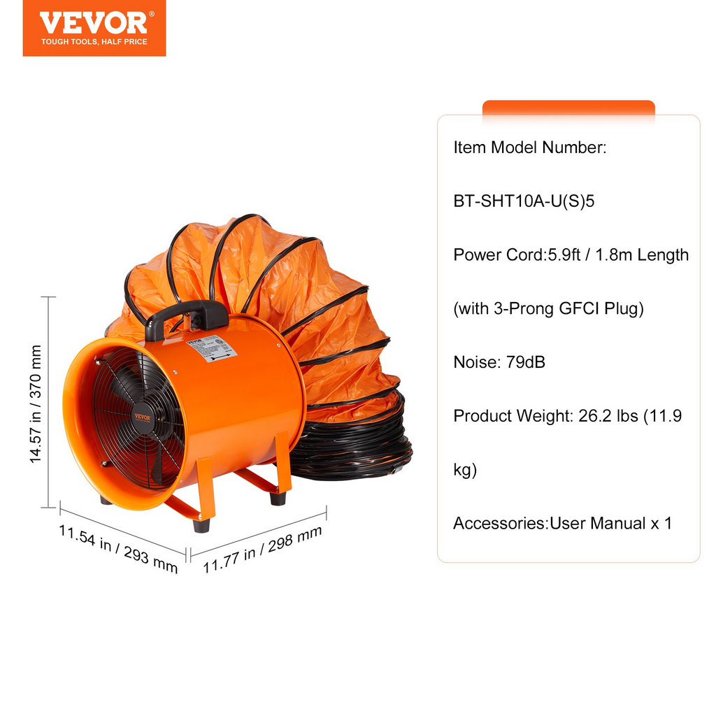 Ventilador portátil | VEVOR