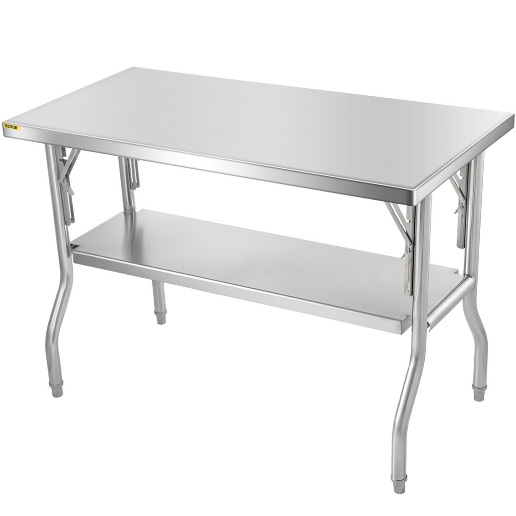 Mesa de preparación comercial plegable | VEVOR