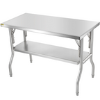 Mesa de preparación comercial plegable | VEVOR