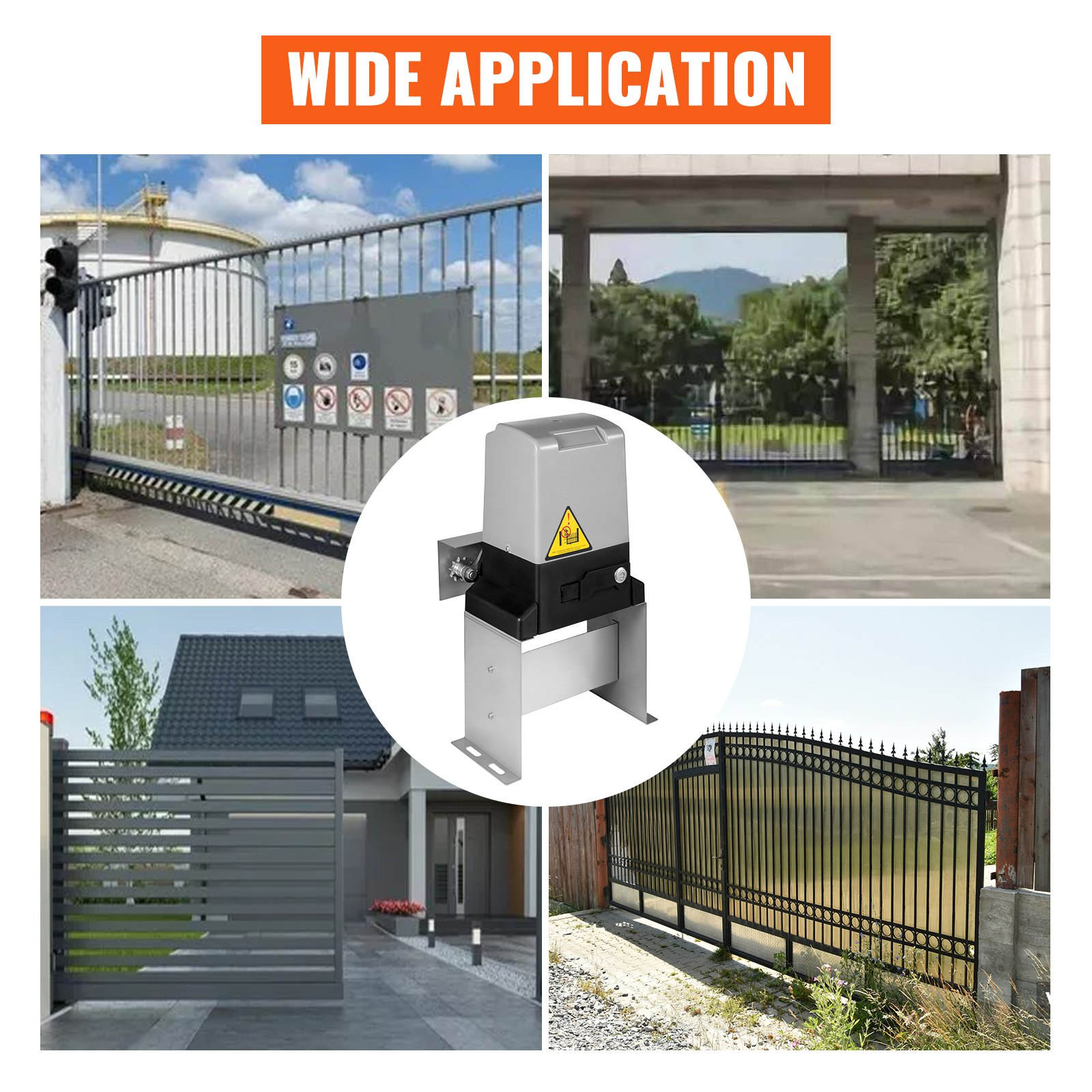 Abridor automático de portón corredizo de 3300 libras | VEVOR