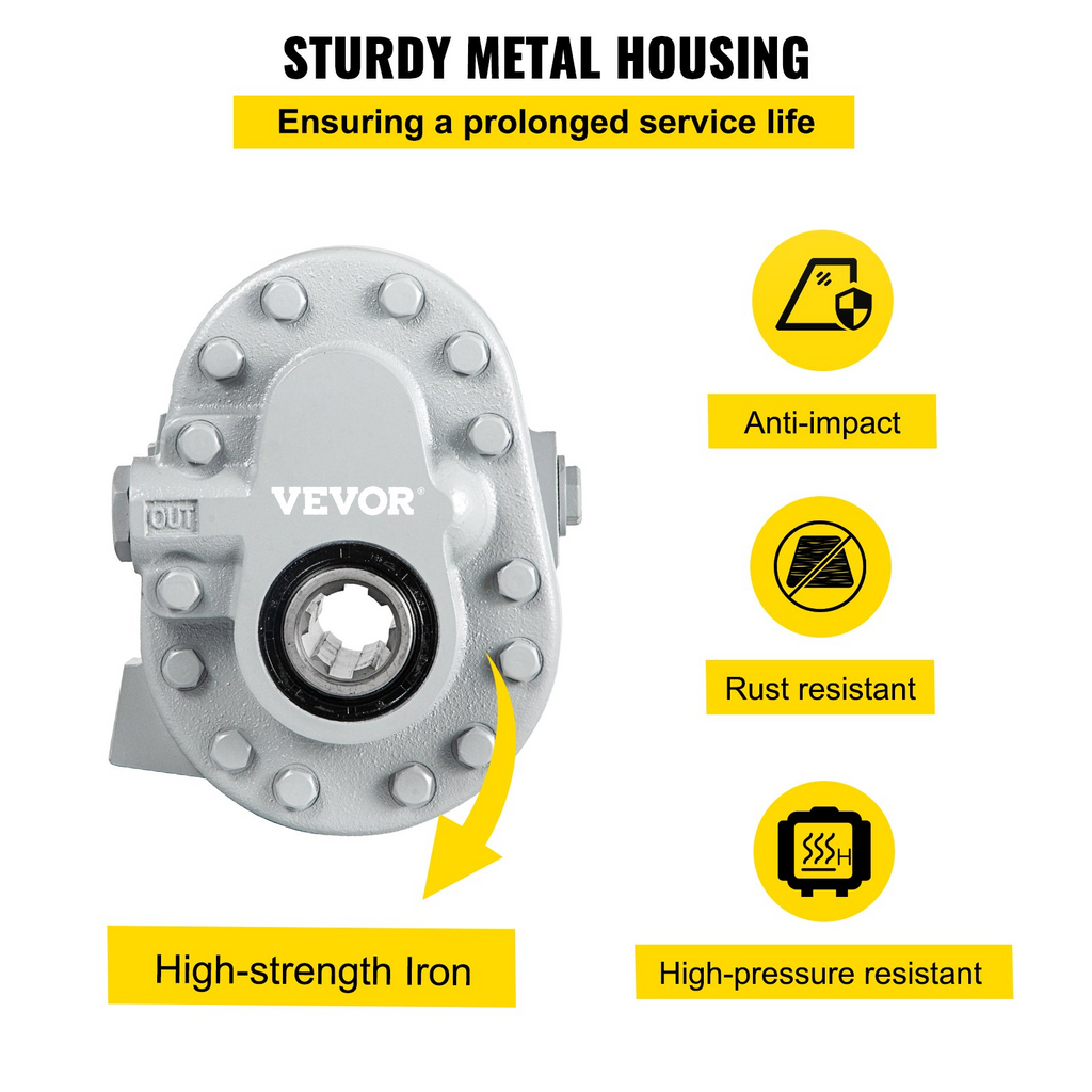 Bomba hidráulica 16.6 GPM Motor hidráulico 540 RPM | VEVOR