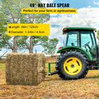 Lanzas para pacas de heno de 49", capacidad de 4000 lbs